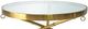 Harp & Finial® Portola Glass Top Coffee Table with Brushed Gold Legs-1