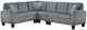 Mazin Furniture Sinclair 2-Piece Gray Reversible Sectional Set-0
