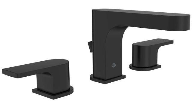 DXV Equility® Matte Black 2-Handle Widespread Bathroom Faucet with Lever Handles-0