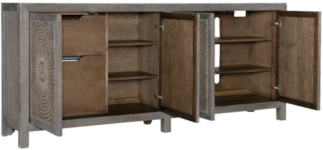 Hooker® Furniture Melange Emmett Natural Gray Entertainment Console-3