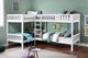 Homelegance® Galen White Twin/Twin Corner Bunk Bed-1