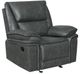 New Classic® Home Furnishings Linville Gray Glider Recliner-0