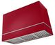 AGA Loge 48" Piccadilly Red Wall Mounted Range Hood with Brushed Brass Trim-0