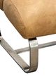 A & B Home Silver/Tan Upholstered Foam Ottoman-1