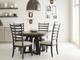 Kincaid® Furniture Plank Road Button Charcoal Round Dining Table with Stone Top-1
