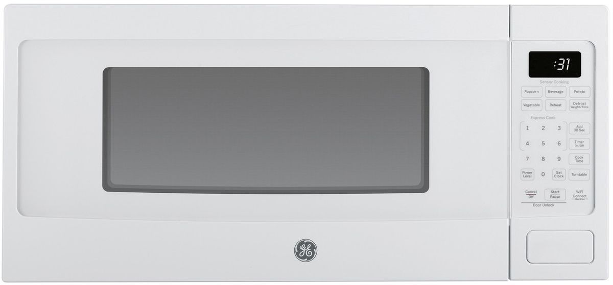 GE Profile™ 1.1 Cu. Ft. White Countertop Microwave
