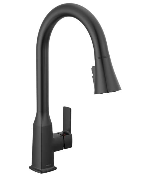Peerless Ezra® Matte Black Single Handle Pull-Down Kitchen Faucet-0