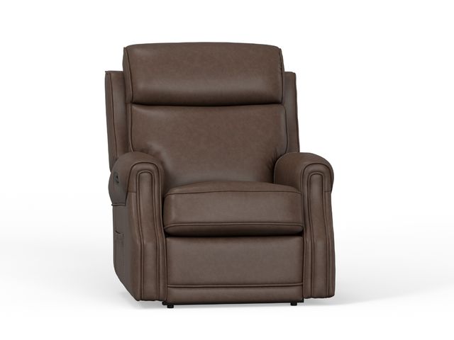 Umber Power Leather Recliner-0