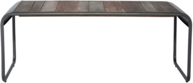 Liberty Furniture Salem Lake Bohemian Driftwood Accent Cocktail Table with Iron Metal Frame-1