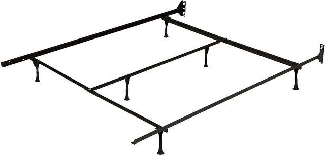 Beaudoin Deluxe Metal Bed Frame with Plastic Glides for Twin-Full-Queen Bed-0