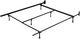 Beaudoin Deluxe Metal Bed Frame with Plastic Glides for Twin-Full-Queen Bed-0