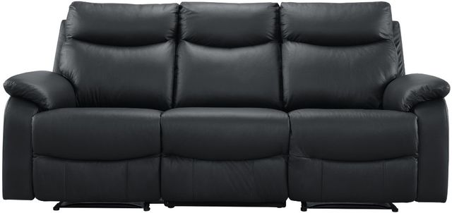 Mazin Furniture Wembley 3-Piece Black Power Reclining Sofa-1