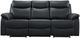 Mazin Furniture Wembley 3-Piece Black Power Reclining Sofa-1