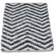 A & B Home Black/White Denim Rug with Shuttle Weave Durrie-3