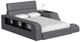 Elements International Valari Gray Full Transformer Bed with Electronics-0