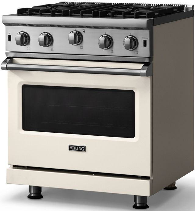 Viking® 5 Series 30" Pure White Liquid Propane Pro Style Gas Range-2