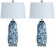 Crestview Collection 2-Piece Blue Table Lamp Set-0
