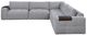 Homelegance® Tidal 5-Piece Gray Modular Sectional-2