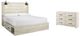 Signature Design by Ashley® Cambeck 2-Piece Whitewash King Panel Bed Set-0