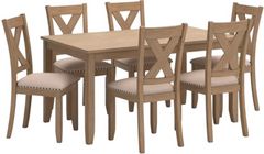 Signature Design by Ashley® Sanbriar 7-Piece Light Brown Dining Table Sets