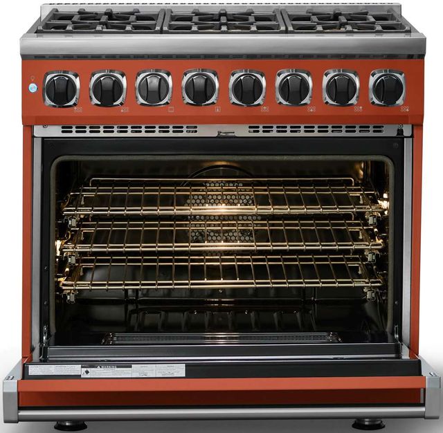 Viking® 7 Series 36" Spiced Cider Pro Style Dual Fuel Range-1