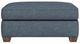 Flexsteel® Thornton Blue Dusk Cocktail Ottoman-1