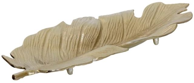 StyleCraft Champagne Gold Small Leaf Dish-0