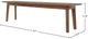 LH Home Gia Warm Pecan Bench -1