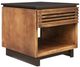 Legends Home Graceland Bourbon End Table with Matter Black Base-0