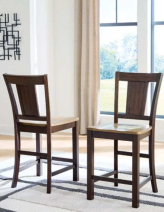Signature Design by Ashley® Rylandeen Dark Brown/Light Brown Bar Stool-1