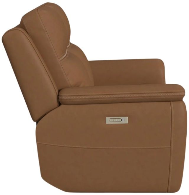 Flexsteel® Sawyer Harvest Leather Power Reclining Loveseat with Power Headrests and Lumbar-3