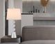 Cal® Lighting & Accessories Stacked Orb 2-Piece Brushed Steel/Crystal Table Lamp Set-3