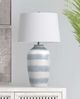 Bassett Mirror Harper Cream/Blue Table Lamp-5