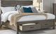 A-America® Glacier Point Graystone California King Panel Storage Bed-0