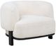 Coaster® Lawler Black/Ivory Upholstered Barrel Back Accent Chair-0