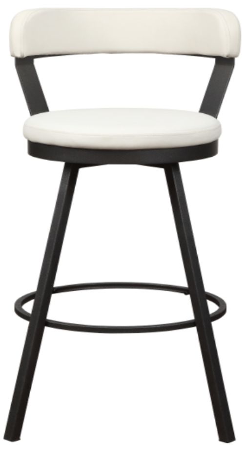 Homelegance® Appert Dark Gray/White Swivel Pub Height Chair-2