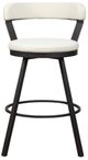 Homelegance® Appert Dark Gray/White Swivel Pub Height Chair-2