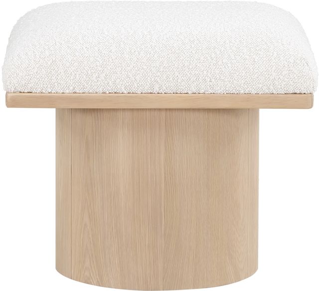 Meridian Furniture Pavilion Cream/Natural 16" Modular Stool-1