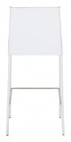 Zuo® Fashion White Set of 2 Bar Chairs-3