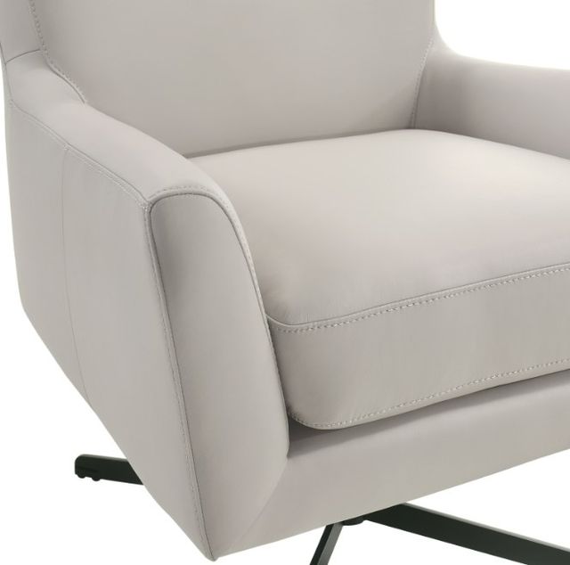 New Classic® Home Furnishings Acadia Mist Leather Swivel Chair-3