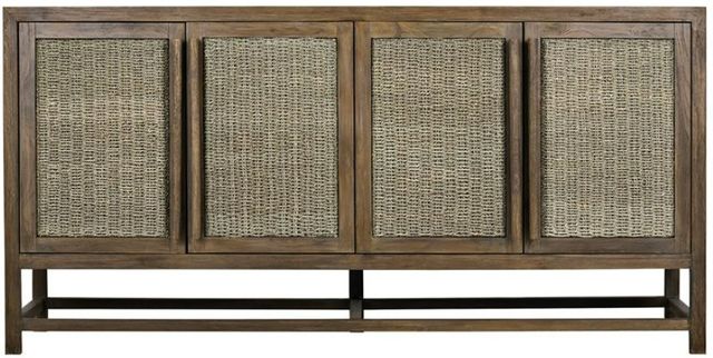 YHD Thalassia Brown/Soft Gray 4-Door Large Cabinet-2