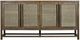 YHD Thalassia Brown/Soft Gray 4-Door Large Cabinet-2