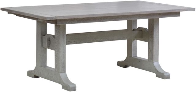 Urban Collections by Yutzy Woodworking Mission Trestle Sea Glass/Retreat White Oak 48”x72” Dining Table-0