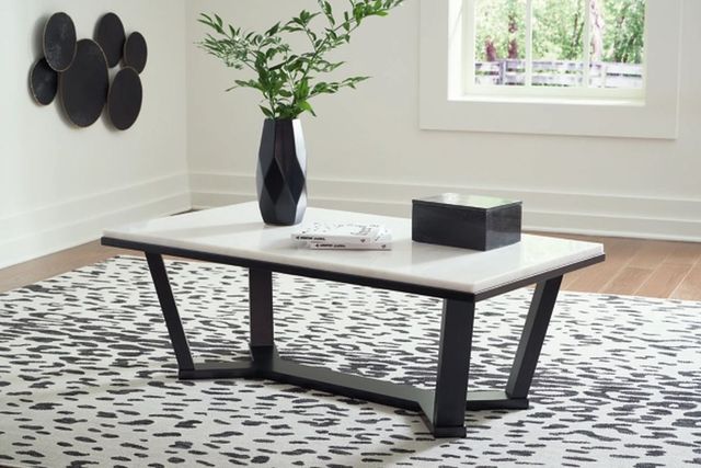 Table basse de Signature Design by Ashley® Fostead  - Blanc/Espresso-4