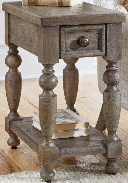 Null Furniture Aria Gray Wash Chairside End Table-0