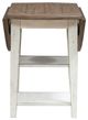 Liberty Furniture Al Fresco Graphite Drop Leaf Table with Whitestone Base-4