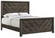 Elements International Eleanor Mocha Gray Queen Panel Bed-0