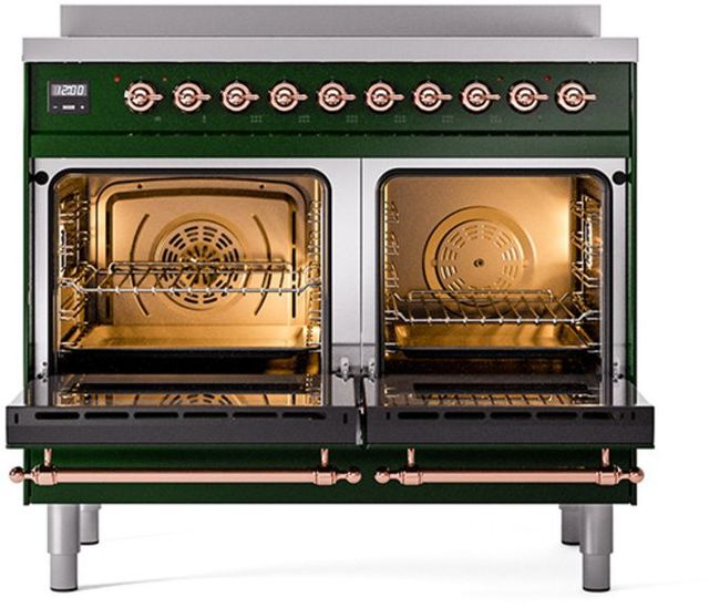 Ilve® Nostalgie II Series 40" Emerald Green Pro Style Induction Range-1