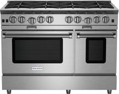 BlueStar® Platinum™ Series 48" Stainless Steel Pro Style Slide In Natural Gas Range