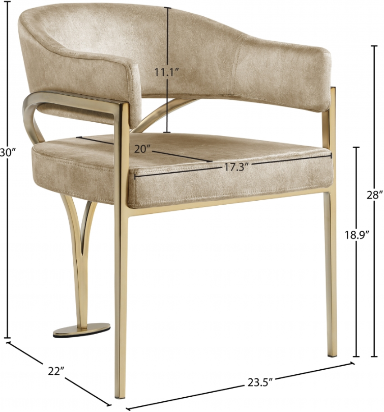 Meridian Furniture Madelyn Dining Chair - Thumbnail 5